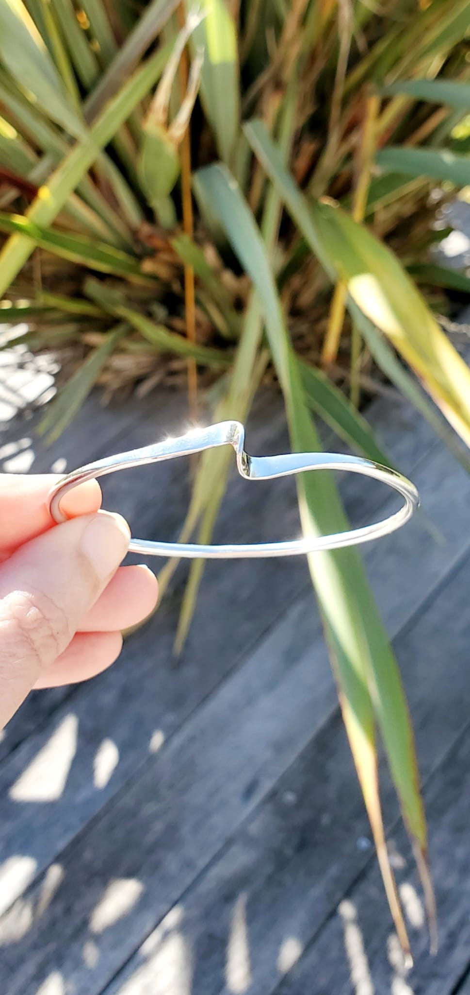 Bracelet argent 925 . Onde. – Image 3